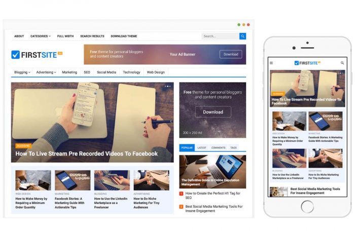 FirstSite Pro WordPress Theme by WPenjoy