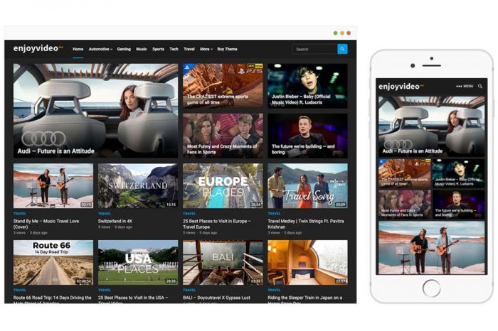 EnjoyVideo Pro WordPress Theme by WPenjoy