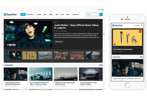 EnjoyTube Pro WordPress Theme by WPenjoy
