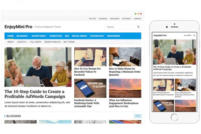 EnjoyMini Pro WordPress Theme by WPenjoy