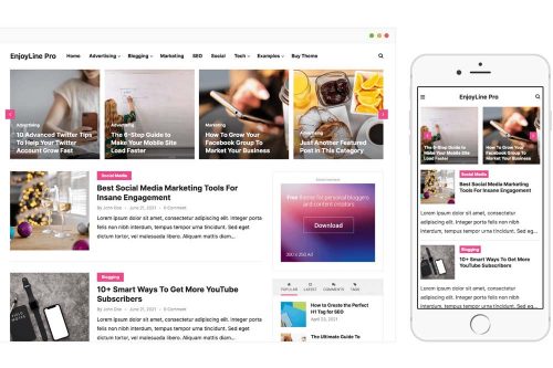 EnjoyLine Pro WordPress Theme by WPenjoy