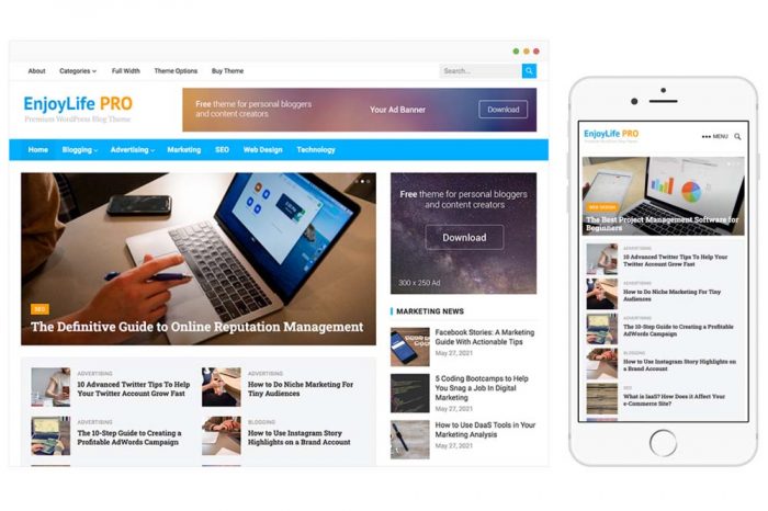 EnjoyLife Pro WordPress Theme by WPenjoy