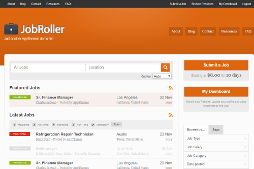 JobRoller WordPress Job Board Theme AppThemes