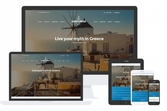 Santorini Resort Theme by Css Igniter Themes