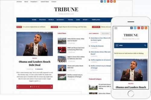 Tribune Wordpress Theme by WPZOOM
