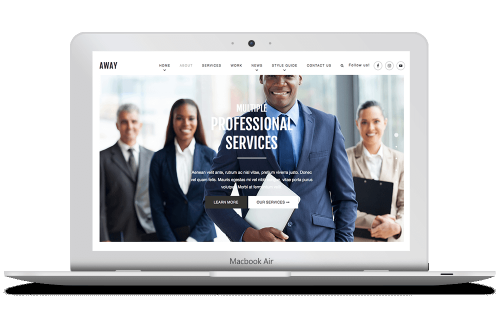 AWAY Wordpress Theme by ZigZagPress
