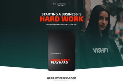 Elementorism The Entrepreneur Landing Page Template