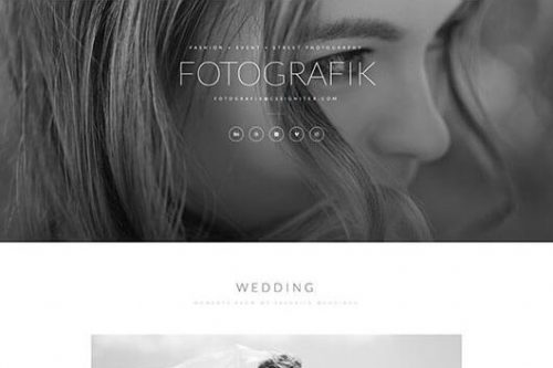 Elementorism Fotografik Landing Page Template