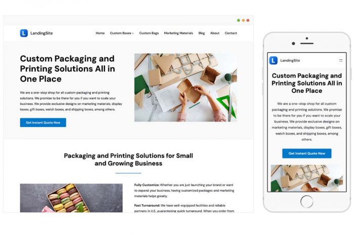LandingSite WordPress Theme by WPenjoy