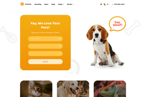 Petotel Theme by MotoPress