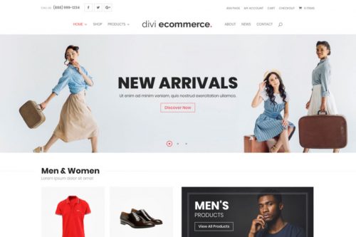 Divi Ecommerce Theme
