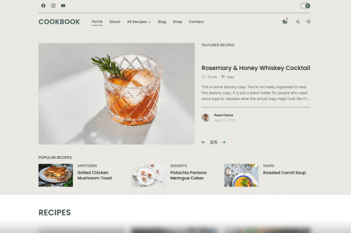 CookBook Wordpress Theme by WPZOOM