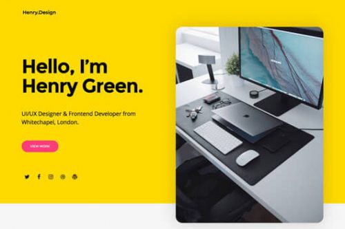 Elementorism Henry Landing Page Template