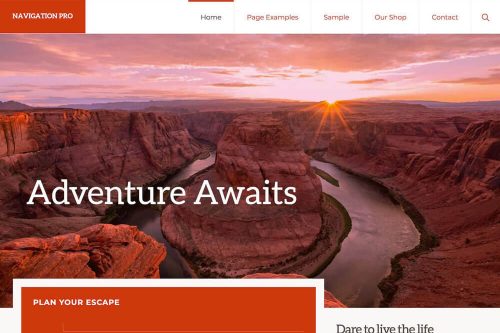Navigation Pro Theme by Studiopress + Genesis Framework