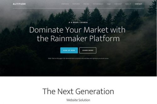 Altitude Pro Theme by Studiopress + Genesis Framework