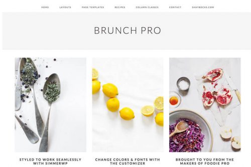 Brunch Pro Theme by Studiopress + Genesis Framework