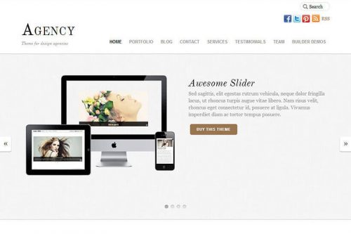 Agency Wordpress theme by Themify