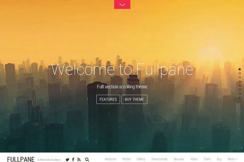 Fullpane Wordpress theme by Themify