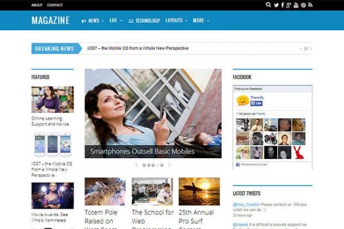 Magazine Wordpress theme by Themify