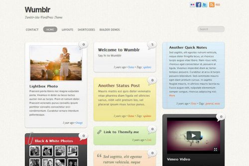 Wumblr Wordpress theme by Themify
