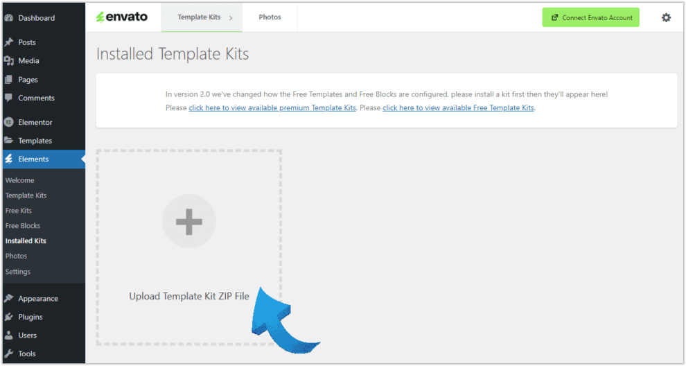 How to Install an Elementor Template Kit - DX THEMES
