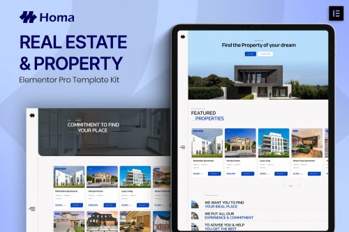 Homa – Real Estate & Property Elementor Pro Template Kit
