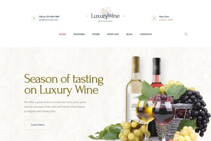Luxury Wine Theme by ThemeRex