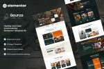 Gourca – Healthy & Clean Food Catering Elementor Template Kit