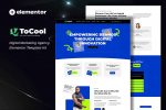 Tocool – Digital Marketing Agency Elementor Template Kit