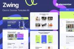 Zwing – Electric Scooter Website Elementor Template Kits